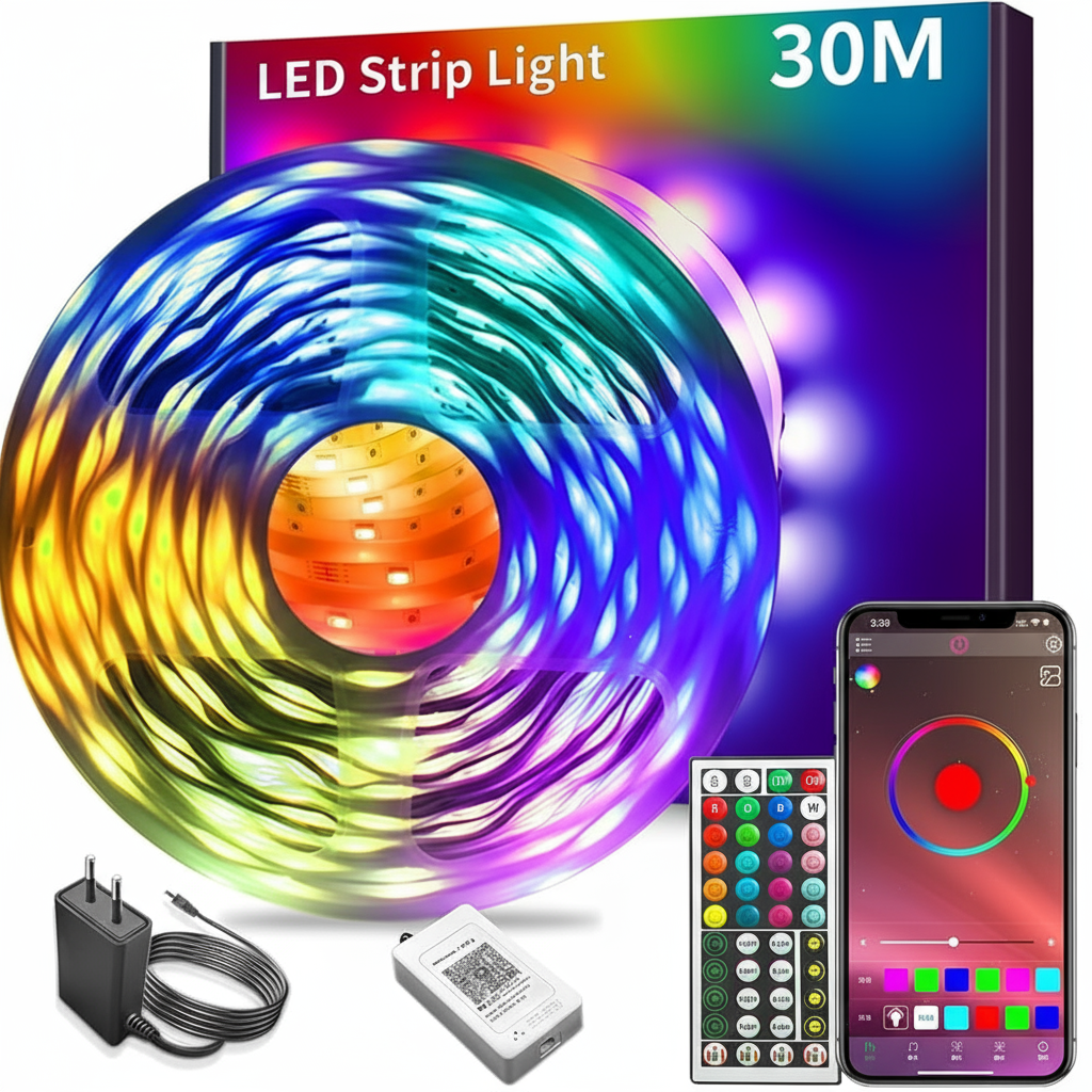 🎅 Christmas Sale - 50% OFF 🎁 Smart Waterproof LED Strip Lights for Indoor & Outdoor Decor!💡