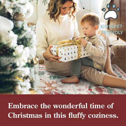 🎄🔥Soft Christmas Tree Santa Claus Carpet Runner🔥🎄