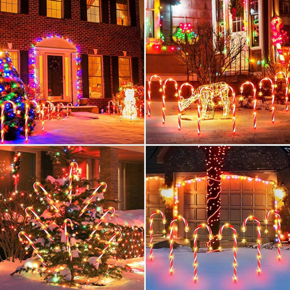 🎄 Christmas Flash Sale 🎅 65% OFF ✨ Solar Candy Cane Path Lights — Light Up Your Christmas Yard!