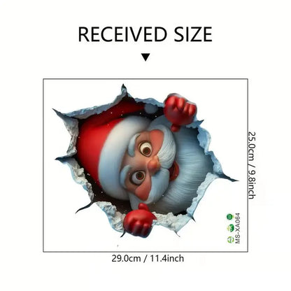🎅Black Friday Hot Selling 🔥Creative Christmas Santa Wall Stickers