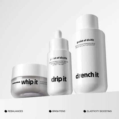 Renew It Bundle by Point of divifit: A trio of ultra-hydrating, skin prep essentials Moisture Repair