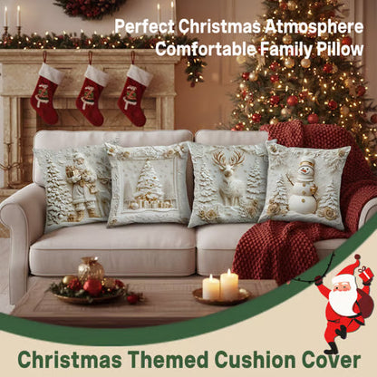 🏆 50K+ SOLD! 🎄 Luxury Christmas Style Pillow Cover – Machine Washable, Wrinkle-Resistant, Durable, Perfect for Living Room, Bedroom, Office & More 🛋️✨