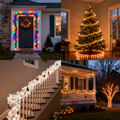 🎄Christmas Sale - 57% OFF🎁🎄 Waterproof Remote Control Star Fairy Lights⭐ Perfect for Christmas & Home Decor