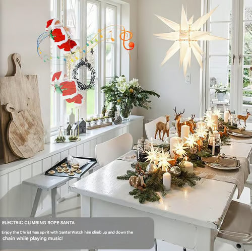 🎅Electric Bead Climbing Santa Claus Musical Toy