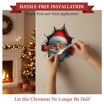 🎅Black Friday Hot Selling 🔥Creative Christmas Santa Wall Stickers