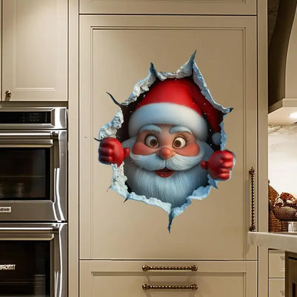 🎅Black Friday Hot Selling 🔥Creative Christmas Santa Wall Stickers