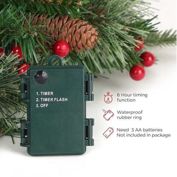 🎄🔥Pre-lit Artificial Christmas Tree Urn Filler💐