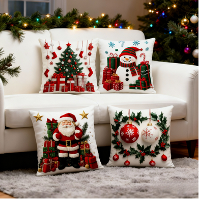 🏆 50K+ SOLD! 🎄 Luxury Christmas Style Pillow Cover – Machine Washable, Wrinkle-Resistant, Durable, Perfect for Living Room, Bedroom, Office & More 🛋️✨