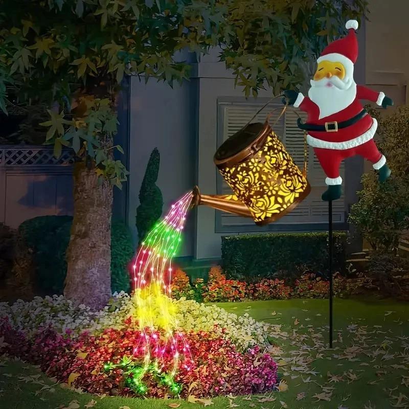🎄 Christmas Flash Sale 🎅 49% OFF ✨Solar-Powered Santa Claus Garden Stake Kettle Light