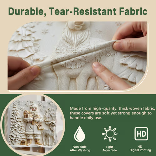 🏆 50K+ SOLD! 🎄 Luxury Christmas Style Pillow Cover – Machine Washable, Wrinkle-Resistant, Durable, Perfect for Living Room, Bedroom, Office & More 🛋️✨