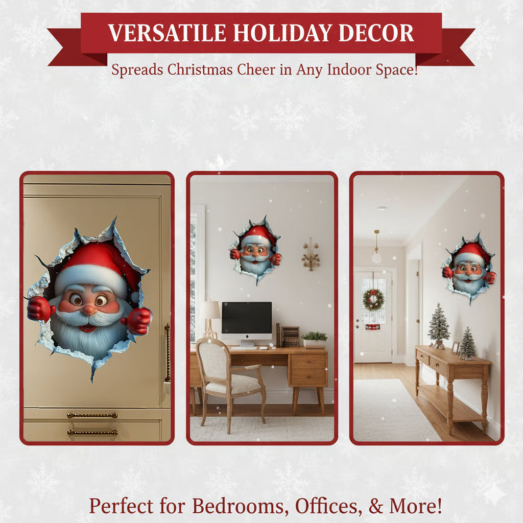 🎅Black Friday Hot Selling 🔥Creative Christmas Santa Wall Stickers