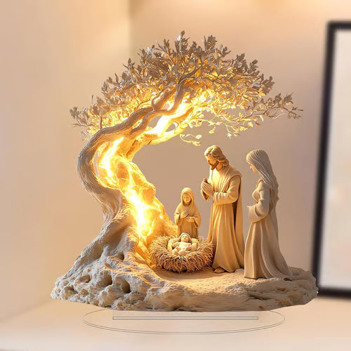 Radiant Olive Tree Nativity