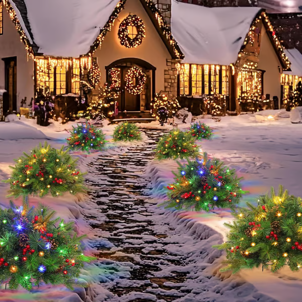 【🎄Early Christmas Sale 49% OFF🎄】🔥Pre-lit Artificial Christmas Tree Feel Real Urn Filler