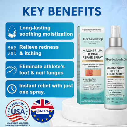 🌿 Herbalonix®  Magnesium Herbal Repair Spray