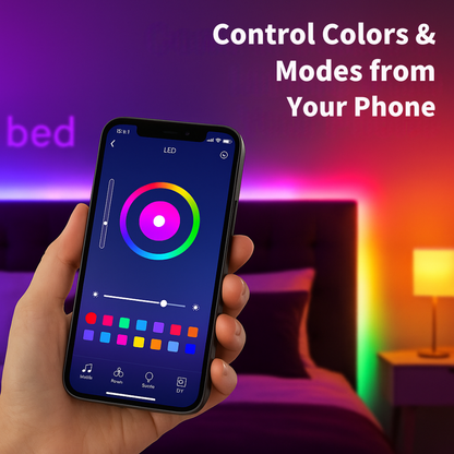 🎅 Christmas Sale - 50% OFF 🎁 Smart Waterproof LED Strip Lights for Indoor & Outdoor Decor!💡