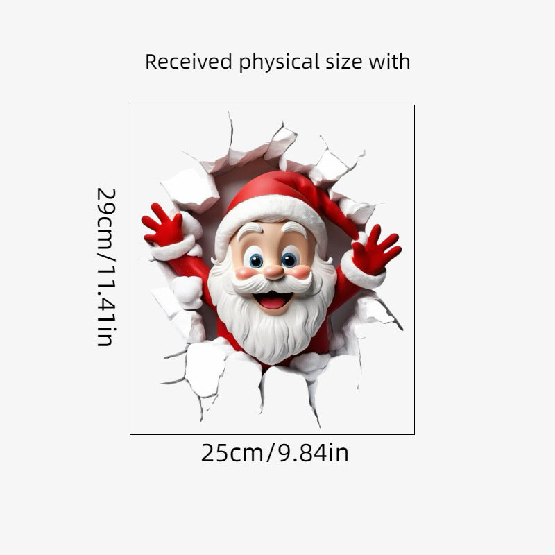 🎅Black Friday Hot Selling 🔥Creative Christmas Santa Wall Stickers