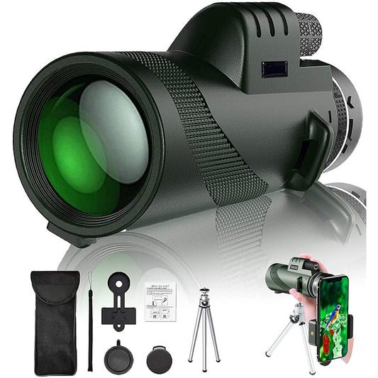🌙High-Power 80x100 Monocular | Compact, Clear & Long-Distance Viewing