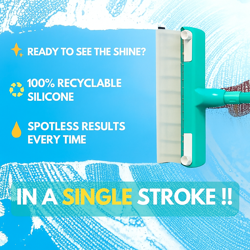 AquaSwipe™ Recyclable Silicone Window Squeegee Kit