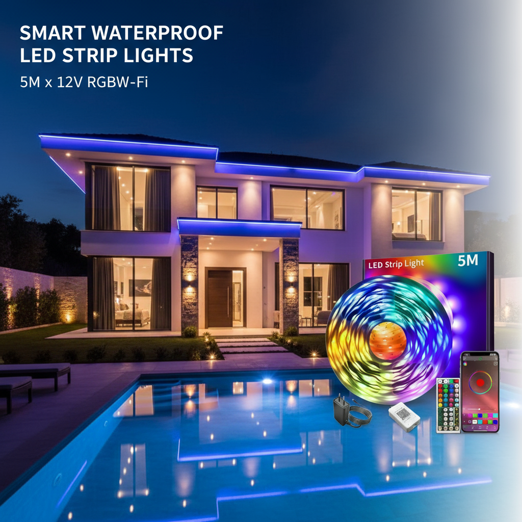 🎅 Christmas Sale - 50% OFF 🎁 Smart Waterproof LED Strip Lights for Indoor & Outdoor Decor!💡